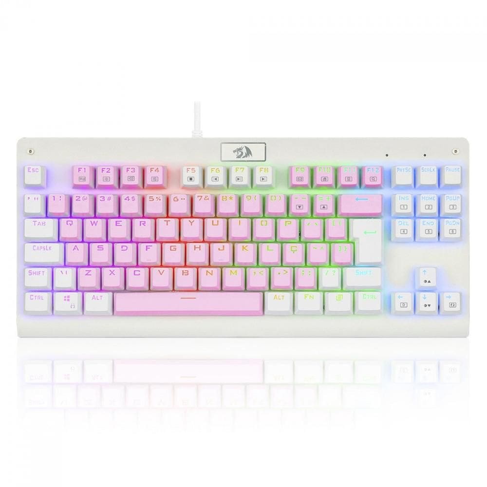 Teclado Mecânico Gamer Redragon Dark Avenger - RGB - Switch Blue - ABNT2 - K568PW-RGB PT-BLUE