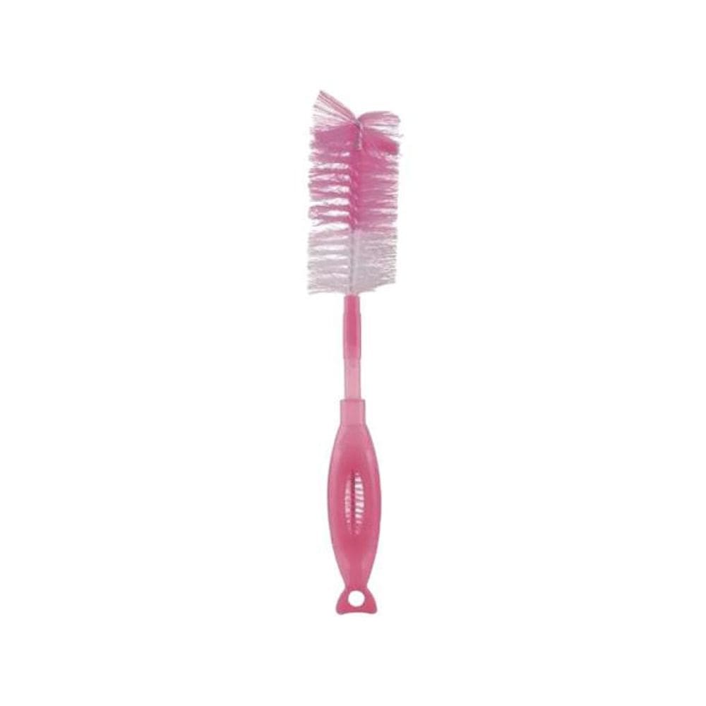 Escova Limpa Mamadeira E Bico Bebê Menina Multikids Rosa