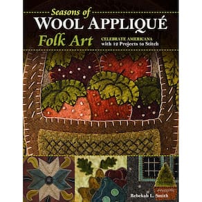 Livro Seasons of Wool Appliqué Folk Art: 12 projetos para costurar