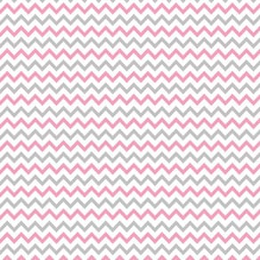 Papel Parede Chevron Rosa Branco E Cinza Adesivo Decorativo