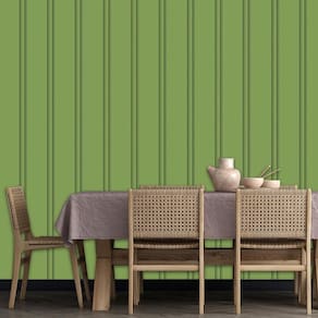Papel De Parede Efeito Ripa Verde Lavável Adesivo Aspargo