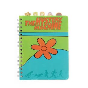 Caderno Scooby-Doo Mystery Machine de 5 abas com 75 folhas