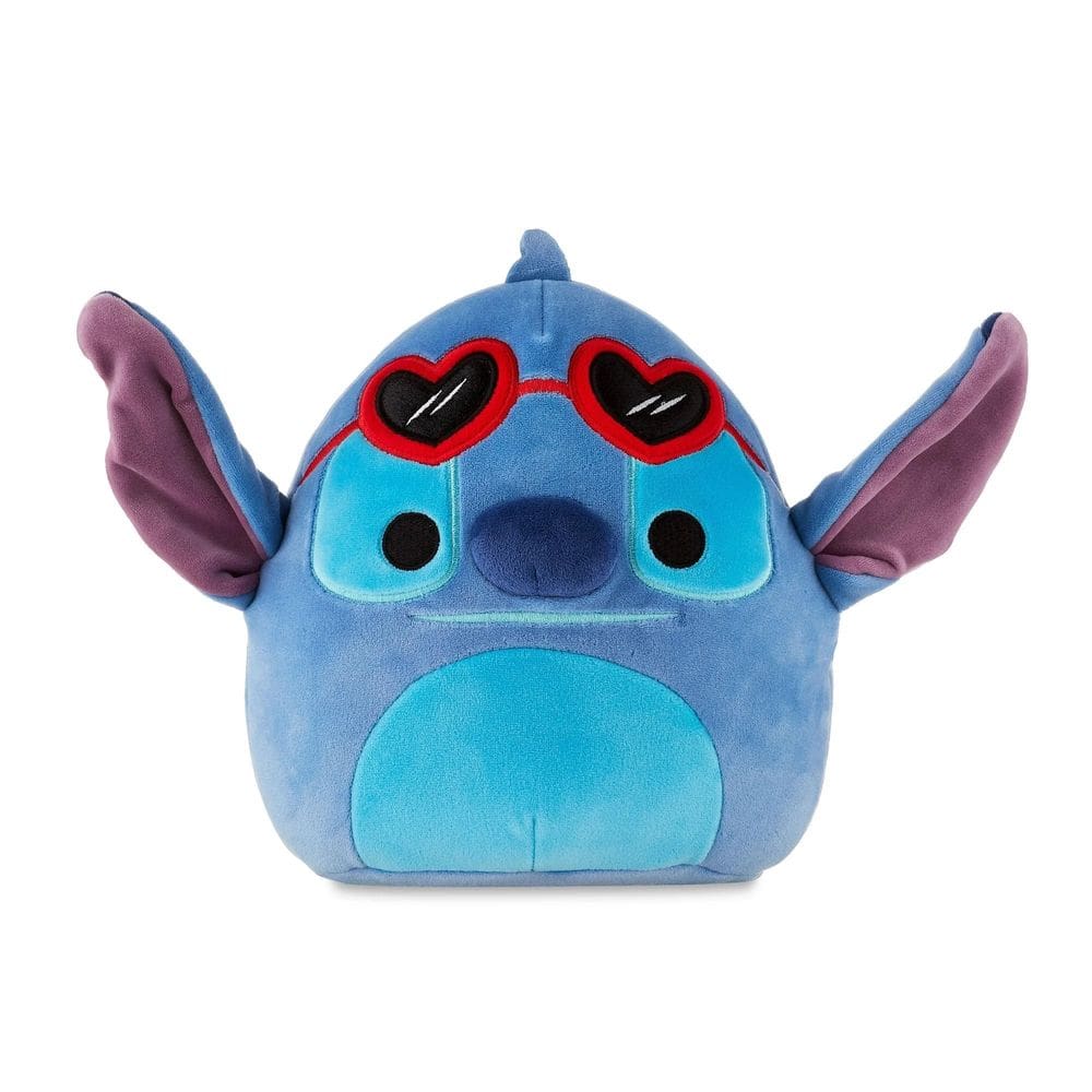 Brinquedo de pelúcia Squishmallows Valentines Stitch com óculos de coração