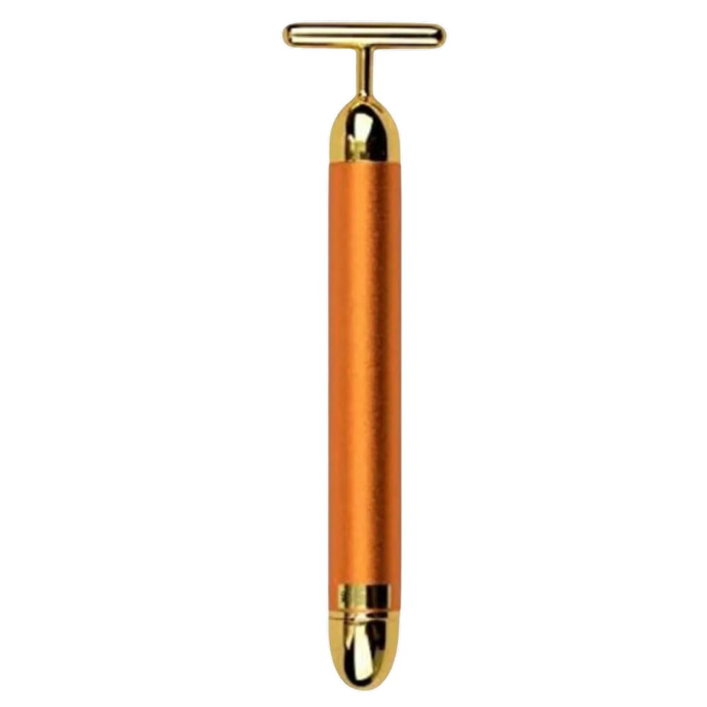 Massageador Facial Elétrico Gold 24k Harmonização Anti-rugas