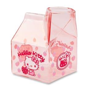 Caixa de leite de vidro Hello Kitty Sanrio Strawberry 350ml