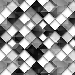 Papel De Parede Adesivo Geometrico Branco E Preto - 3,0M
