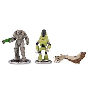 Mini conjunto de bonecos Toynk Fallout X01 Power Armor & Protectron