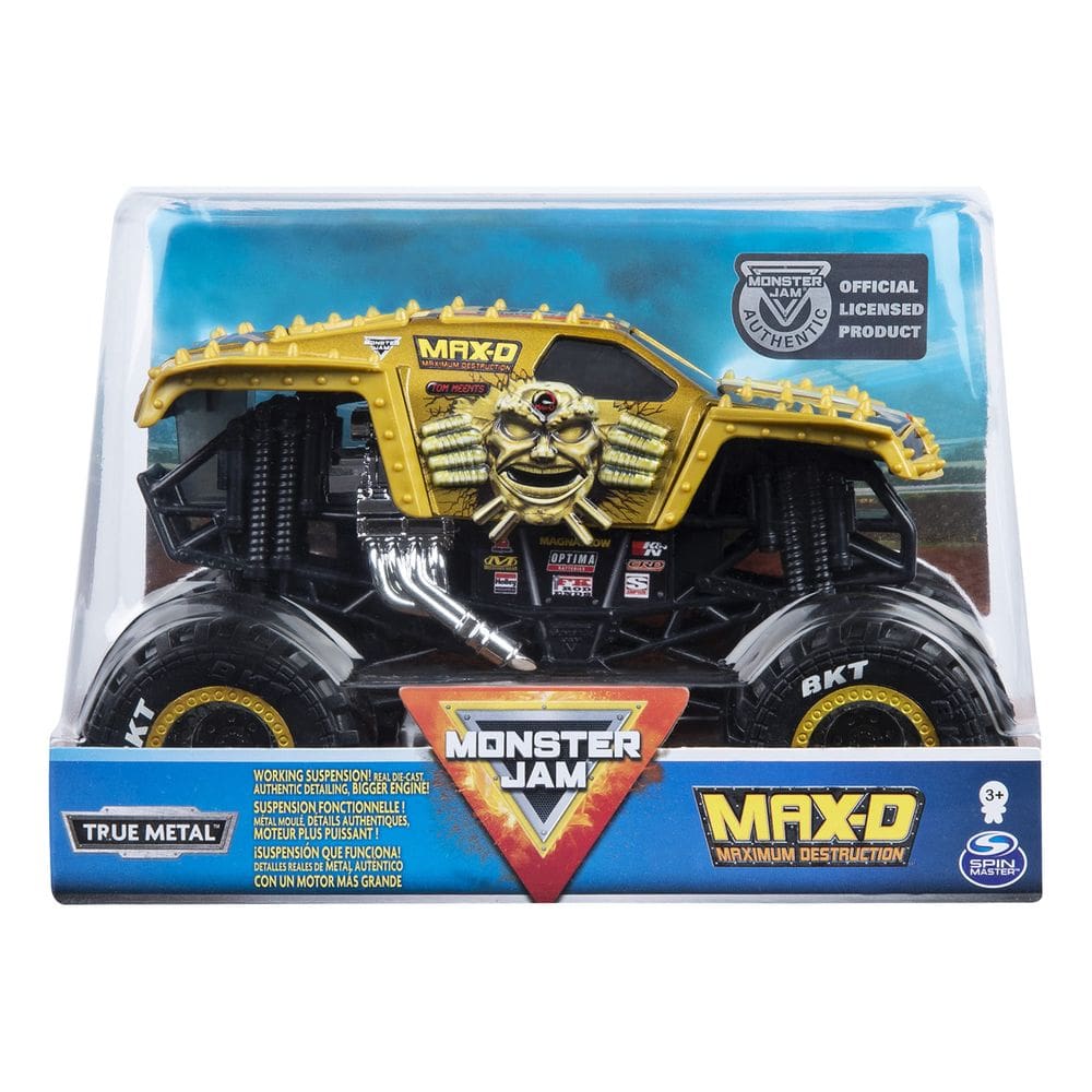Toy Monster Truck Monster Jam, escala oficial Max D 1:24