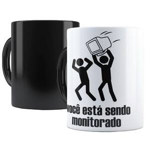 Caneca Mágica Você Está Sendo Monitorado Termossensível