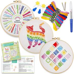 Kit de bordado CRAFTILOO para iniciantes com gato de 30 pontos