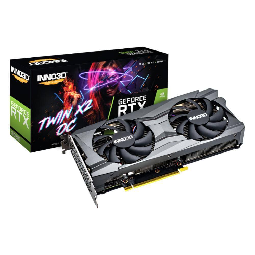 GeForce RTX 3060 12GB GDDR6 - INNO3DD Twin X2 - DLSS - Ray Tracing - N30602-12D6-119032AH