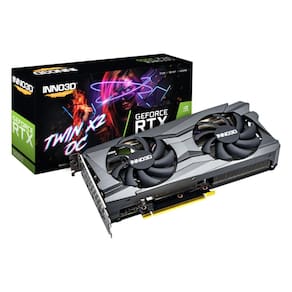 GeForce RTX 3060 12GB GDDR6 - INNO3DD Twin X2 - DLSS - Ray Tracing - N30602-12D6-119032AH