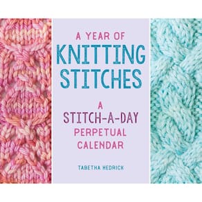Calendário perpétuo Stackpole Books A Year of Knitting Stitch