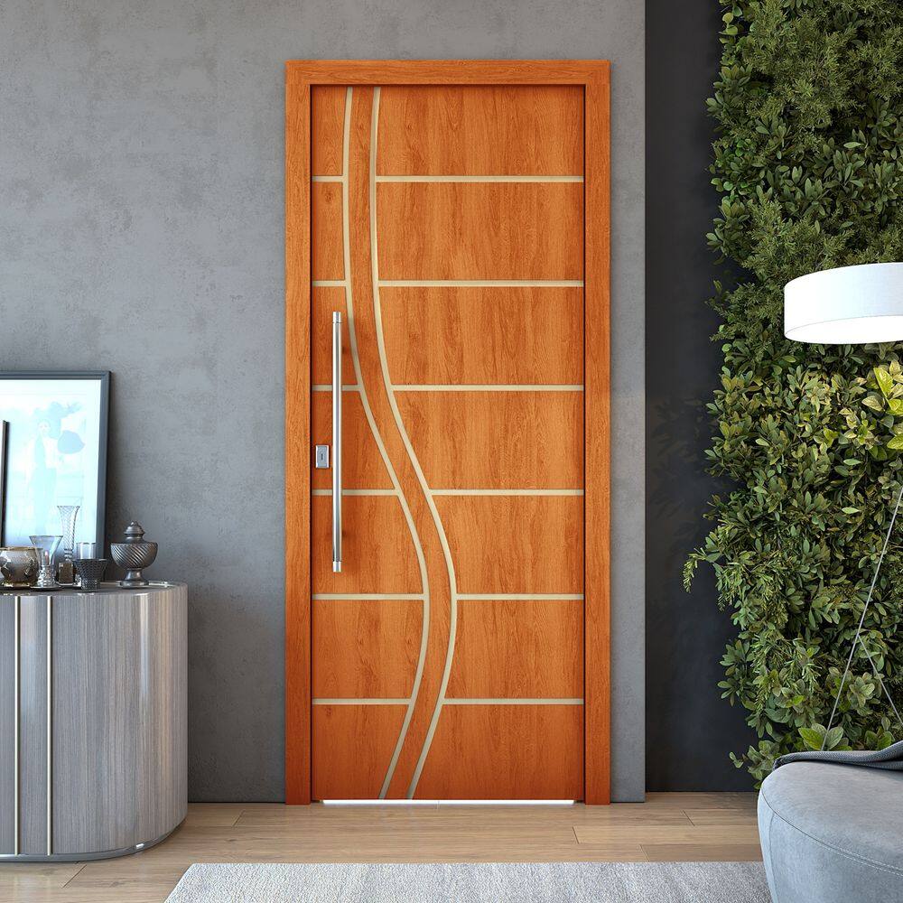 Kit 3 Portas De Madeira Frisada U.V 210cm x 70cm - R70SS