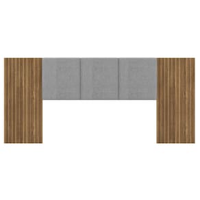 Cabeceira Casal 268 cm ZEN 50024 Nature Brisa Linho Cinza VLR
