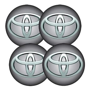 Jogo Bottom/ Emblema Para Calota Toyota 51Mm Degrade 4...