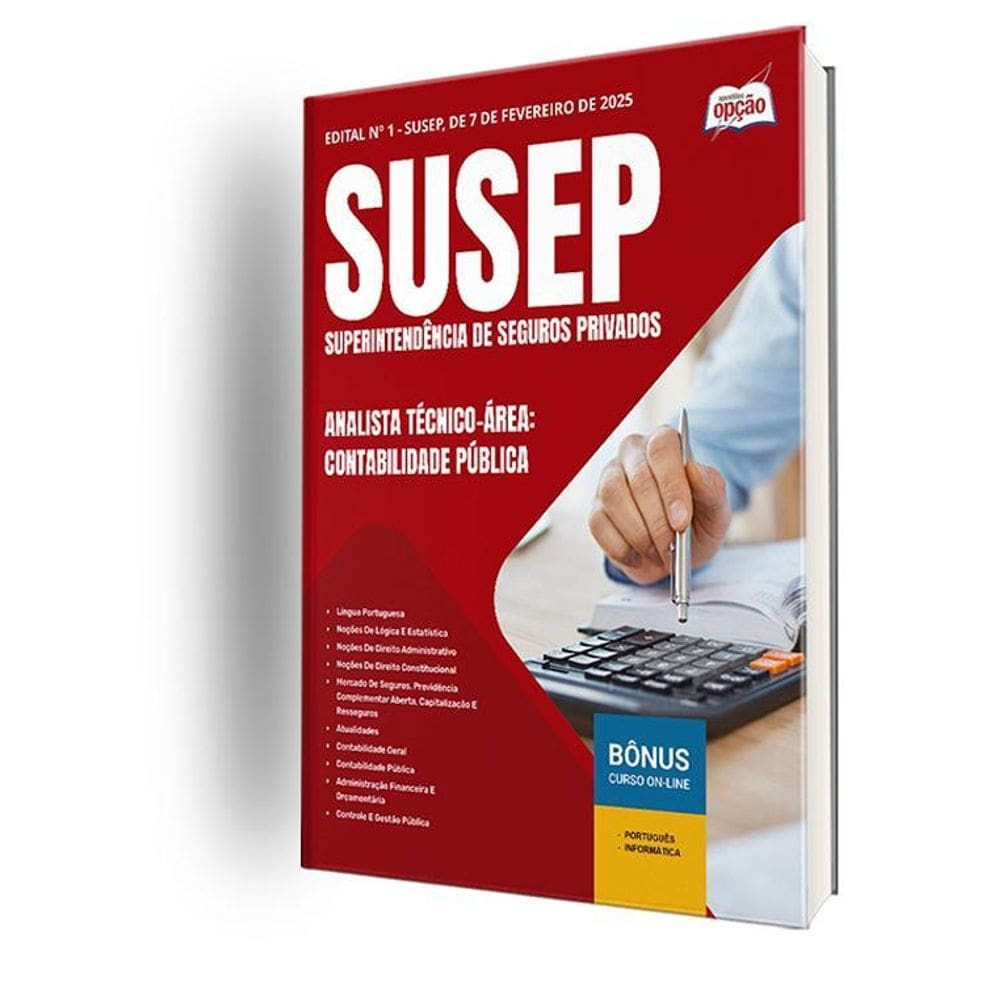 Apostila Susep 2025 Analista Técnico Área: Contabilidade