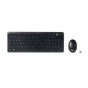 Kit Teclado e Mouse Sem Fio Lecoo KW204 - Preto