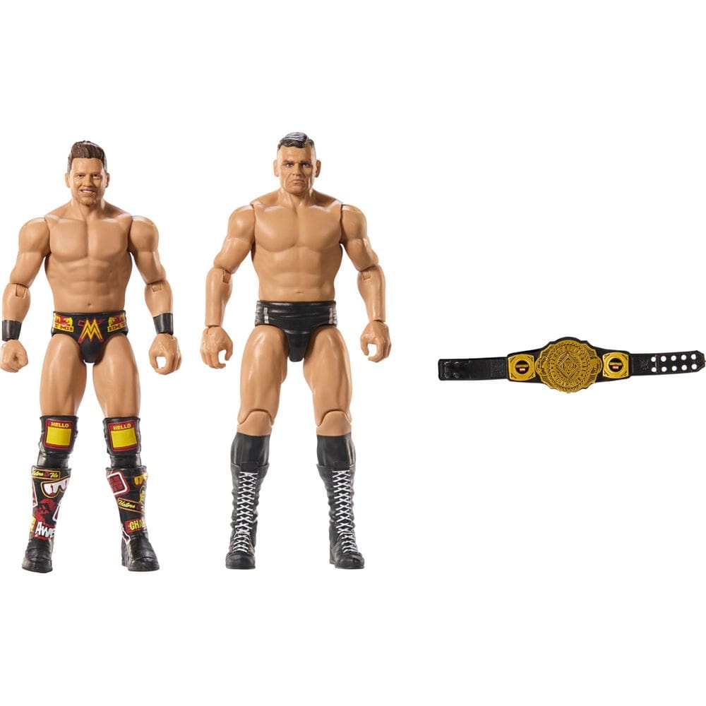 Pacote com 2 bonecos de ação Mattel WWE Main Event Championship