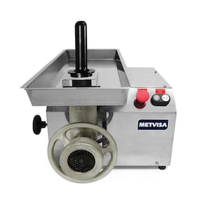 Picador Moedor de Carne Profissional Para Açougues Boca 22 Aço Carbono 1cv Pcl22l 220v - Metvisa