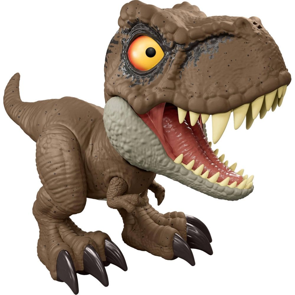 Brinquedo de boneco de dinossauro Mattel Jurassic World Roar Command T-Rex
