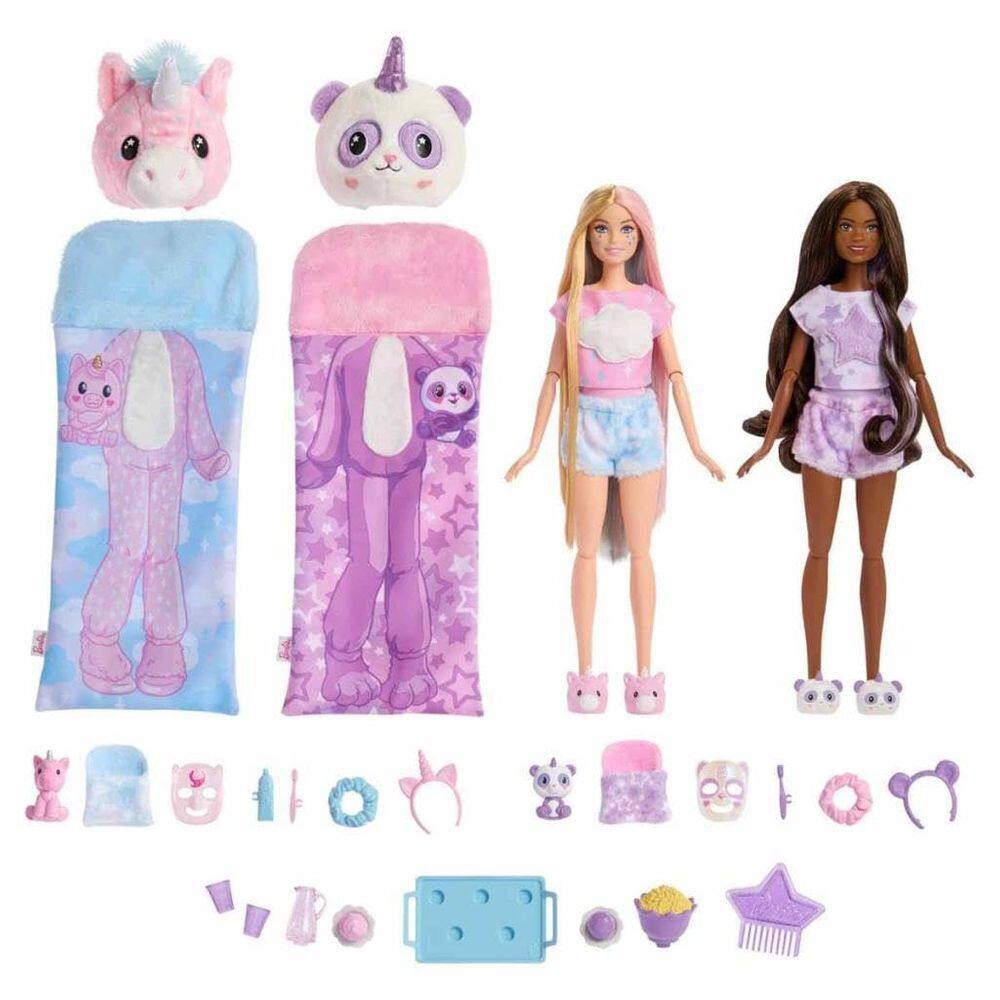 Conjunto de pijama Barbie Cutie Reveal com 2 bonecas modernas