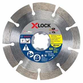 Lâmina de diamante BOSCH DBX541E X-LOCK Xtreme de 5 polegadas para concreto