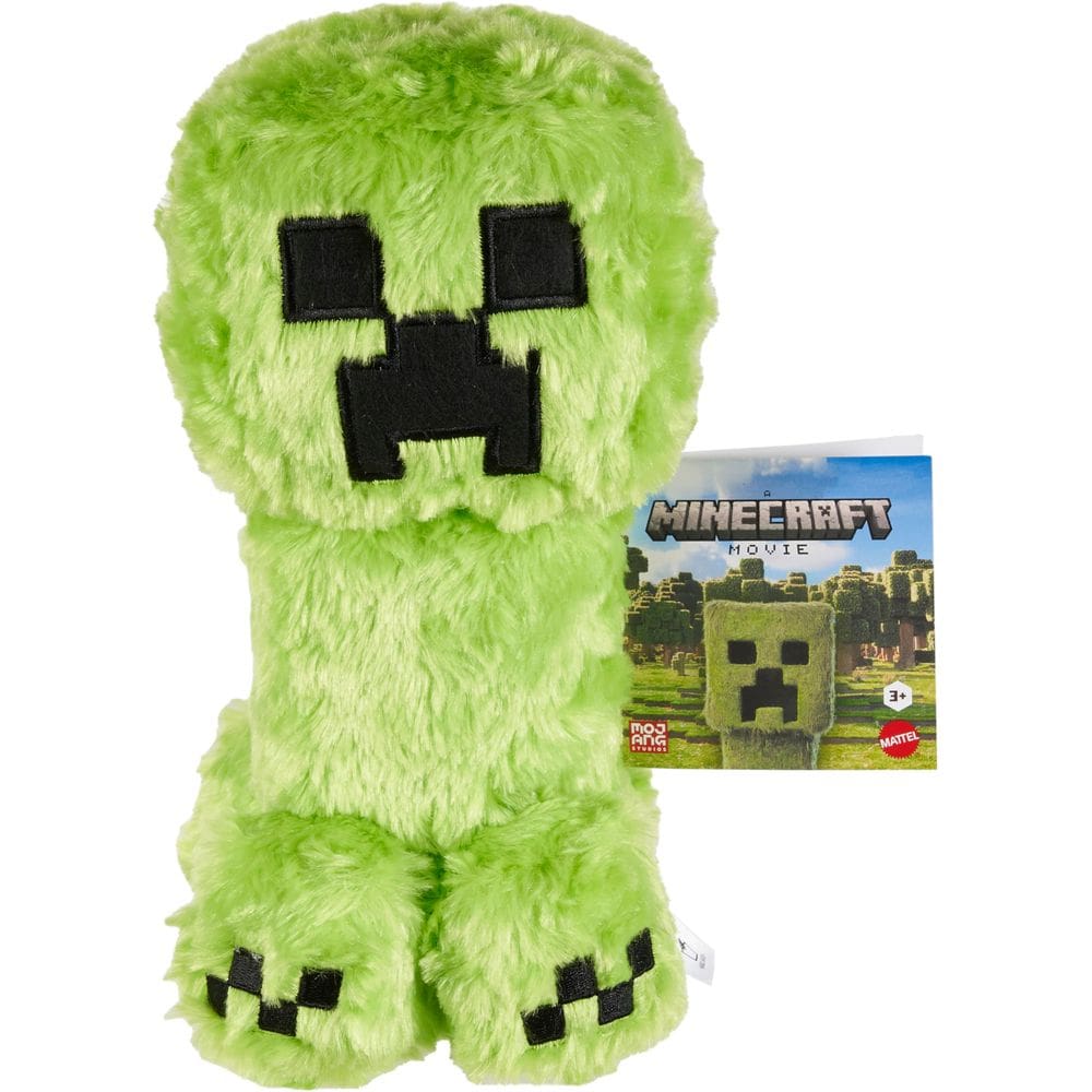 Brinquedo de pelúcia Mattel Minecraft Creeper, filme de Minecraft inspirado em 20 cm