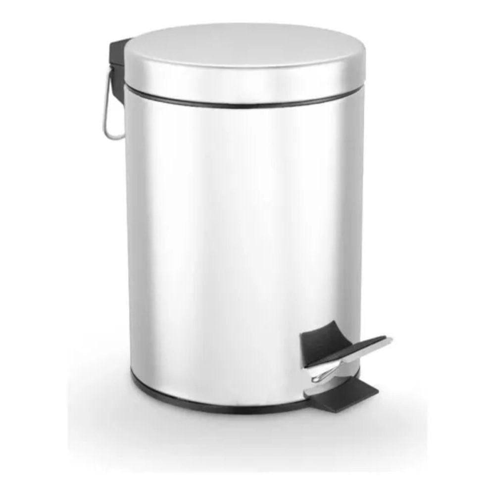 Lixeira Inox Redonda Multiuso 3 Litros