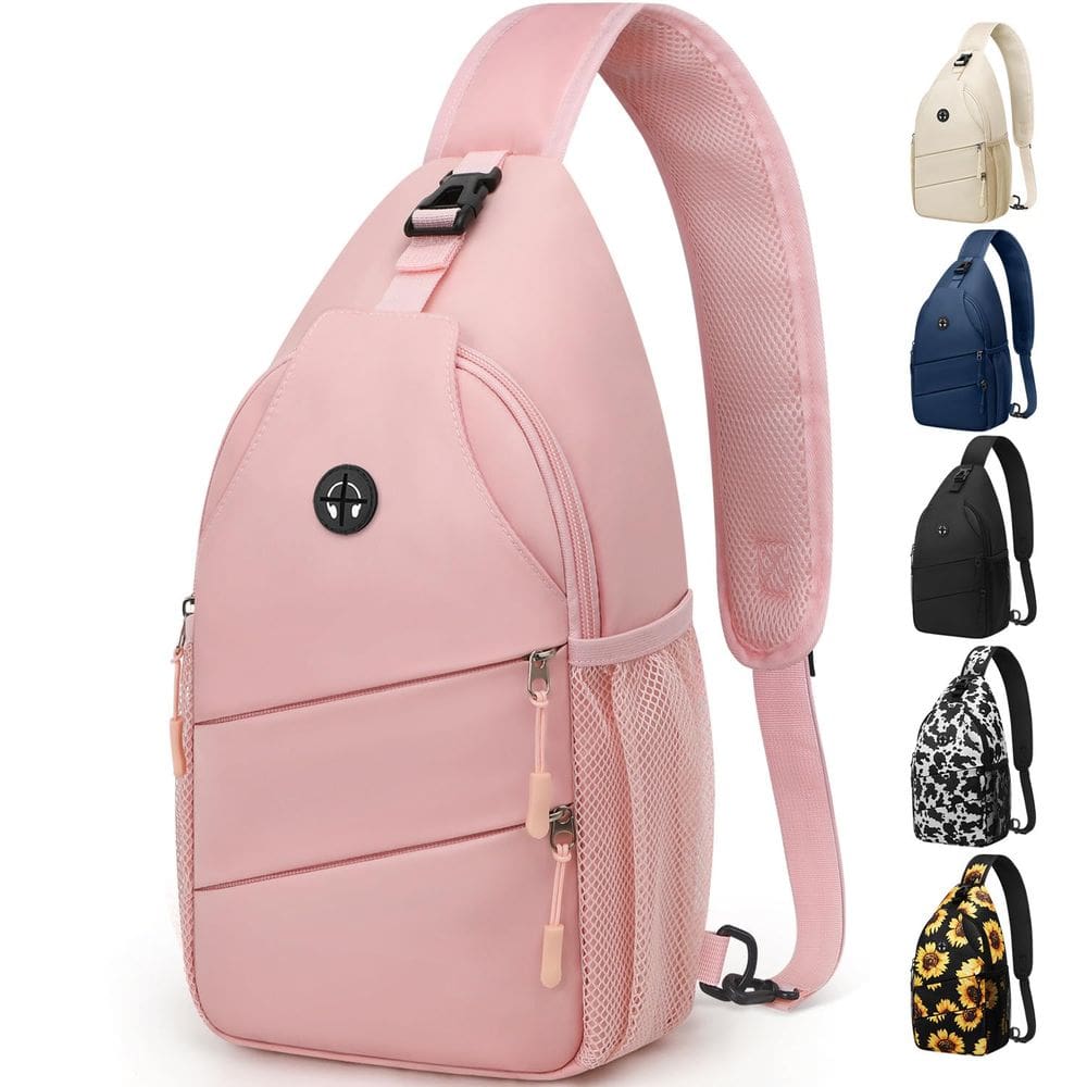 Bolsa transversal Pritent Bolsa peitoral impermeável para mulheres/homens