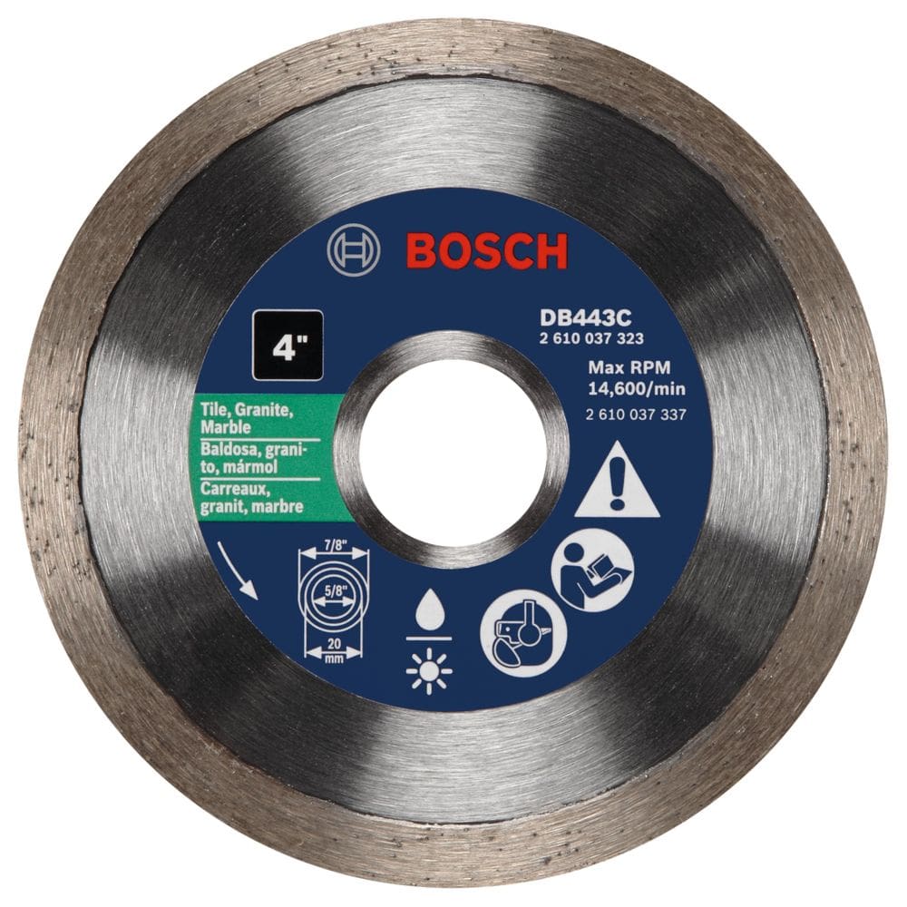 Lâmina de diamante BOSCH DB443C 10cm para azulejo, granito, mármore