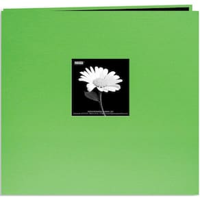 Album Pioneer Postbound 30x30cm Capa de pano de livro verde cítrico