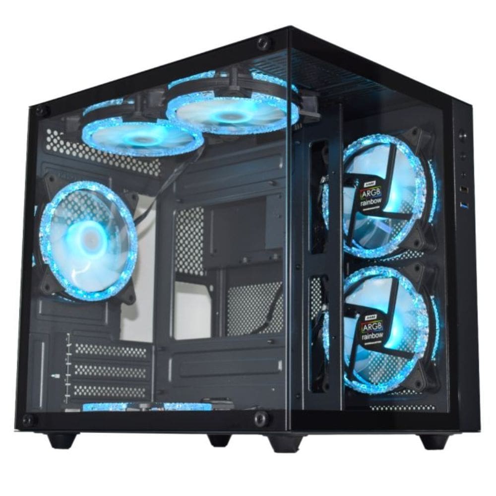 Gabinete Gamer Kmex CG-03SB AQUÁRIO 2 Fans