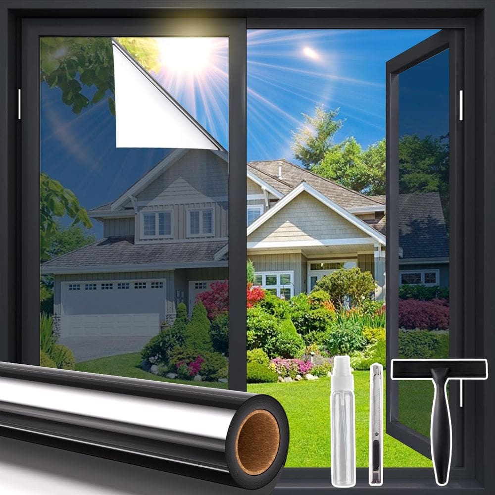 Filme de privacidade para janelas Coavas Reflective Mirror preto 70x400cm