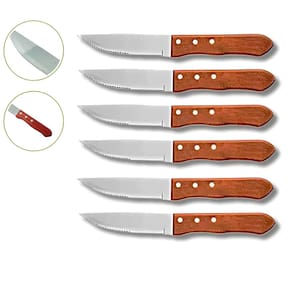 Conjunto de Facas Para Churrasco 6 Peças Jumbo Wooden 5