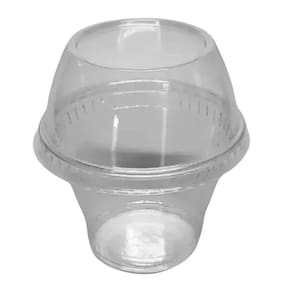 Kit Pote 250ml Cristal com Tampa G 677 3un Galvanotek