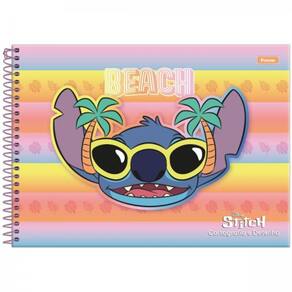 Caderno Desenho 80 Folhas Stitch Disney Foroni 50068