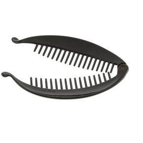 Presilha De Cabelo Estilo Banana Feminina Com Pente - Preta