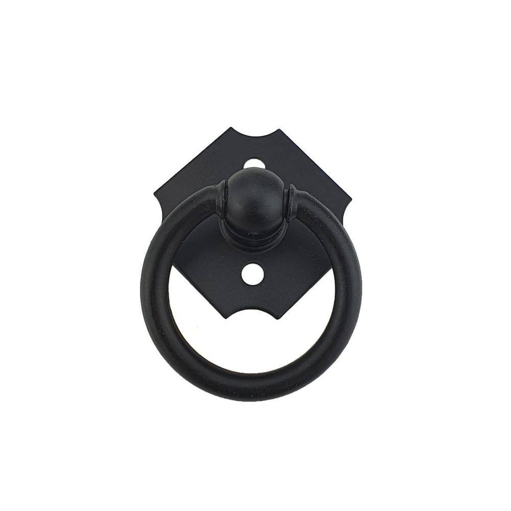 Puxador Argola Puxadores Rustico Para Gavetas Preto