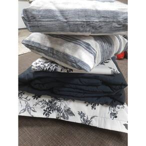 Kit Essenciale Queen Size Com 7 Peças Azul Marinho