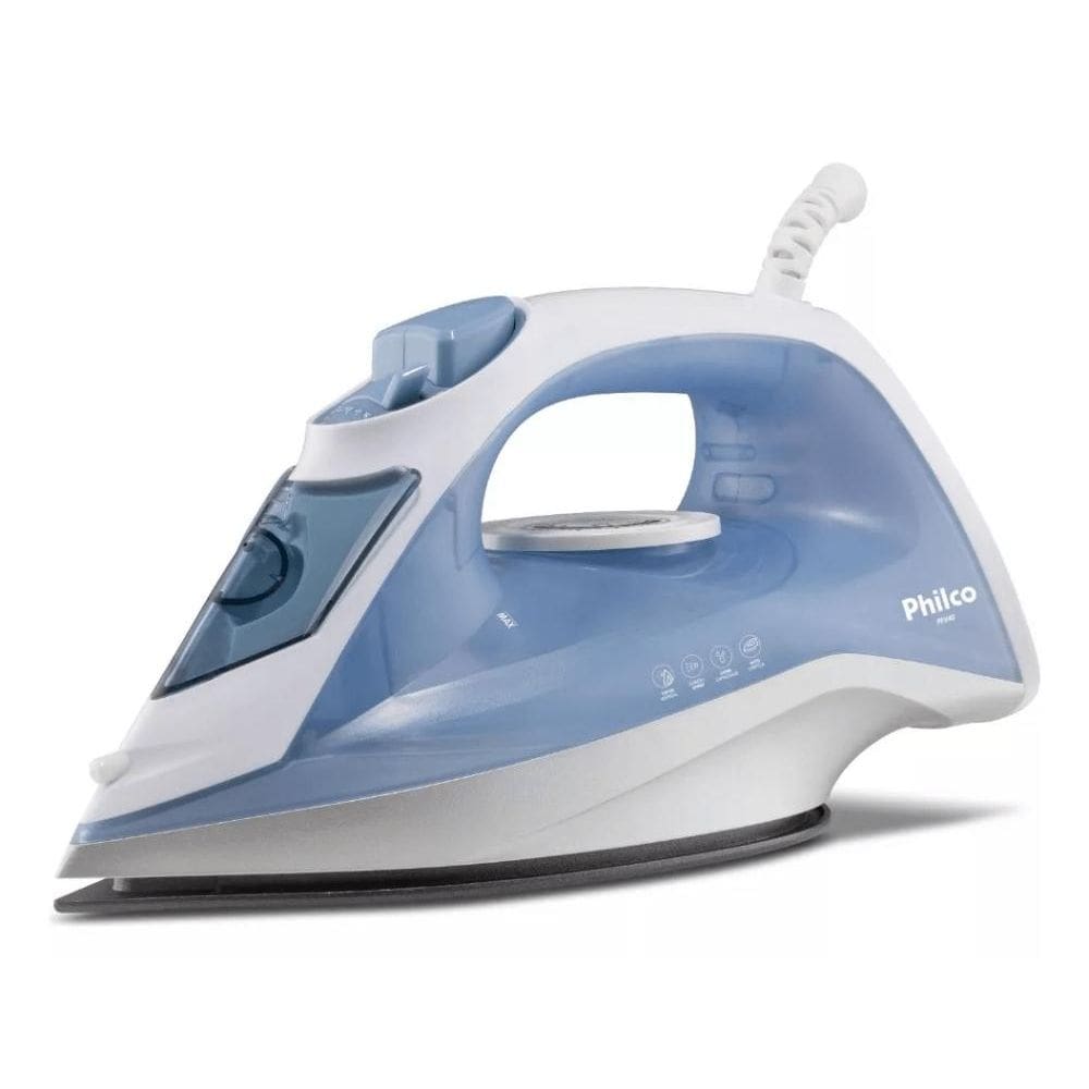 Ferro de Passar Roupa a Vapor Philco Pfv40  Azul e Branco