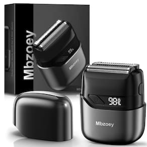 Máquina de barbear elétrica Mbzoey para homens, IPX7 à prova d`água