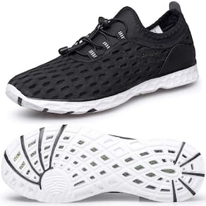 Sapatos de água DOUSSPRT femininos preto/branco tamanho 8
