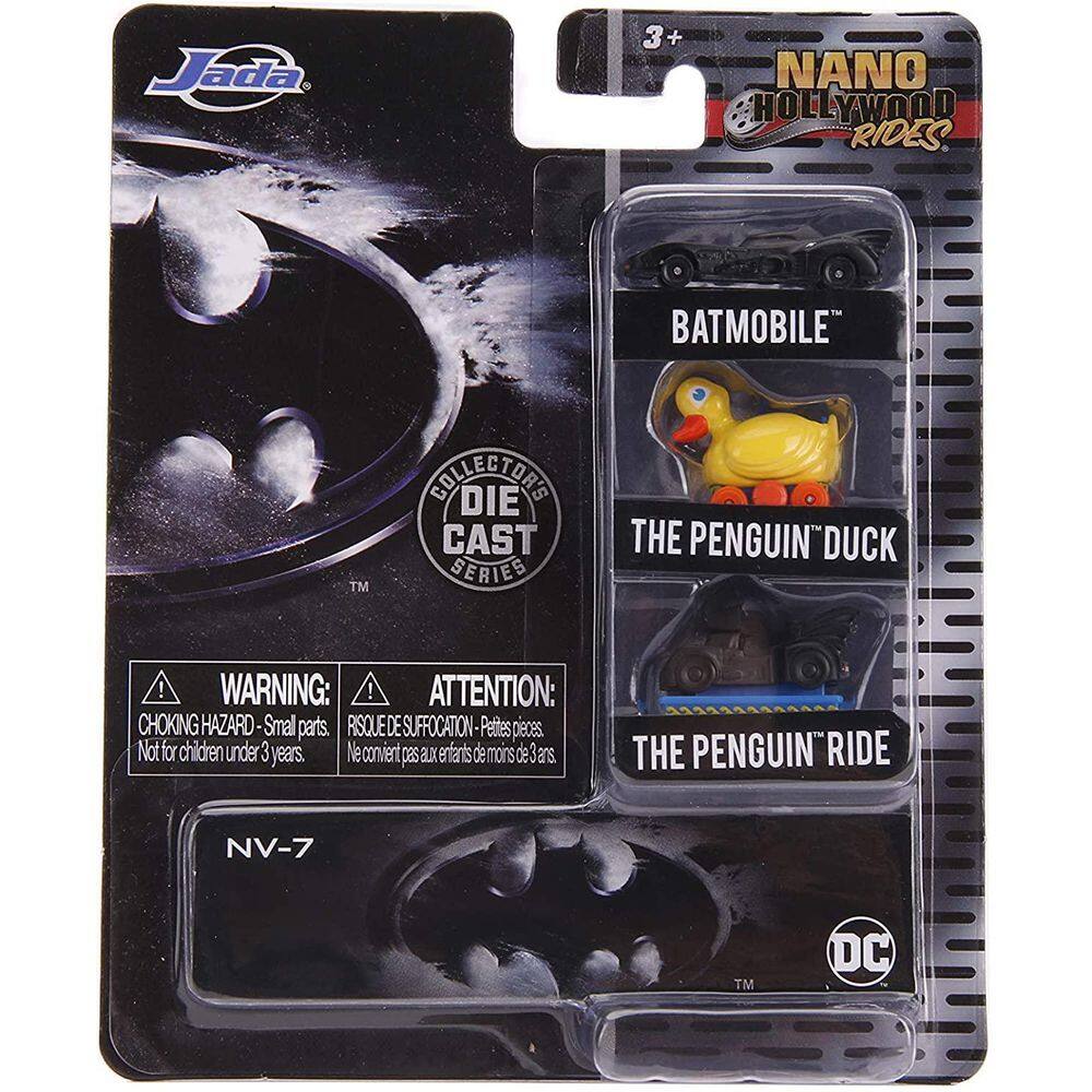 Jada Batman 3 Peças Set Nano Hollywood Rides Diecast Cars