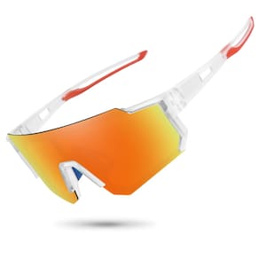 Óculos de sol esportivos STORYCOAST Polarized UV400 Clear Frame