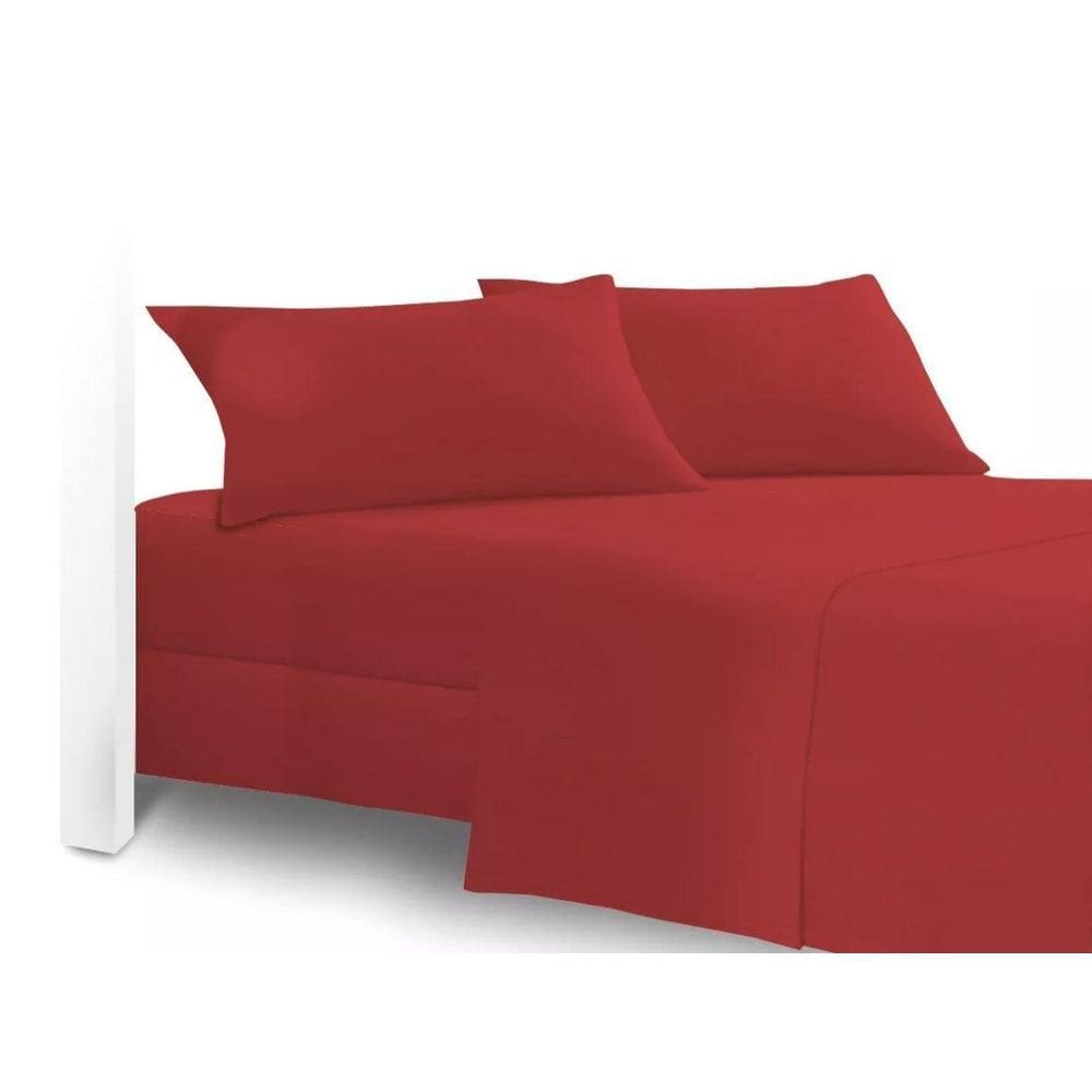 Lençol Casal 4 Peças Para Cama Box Luxo Temos Todas As Cores