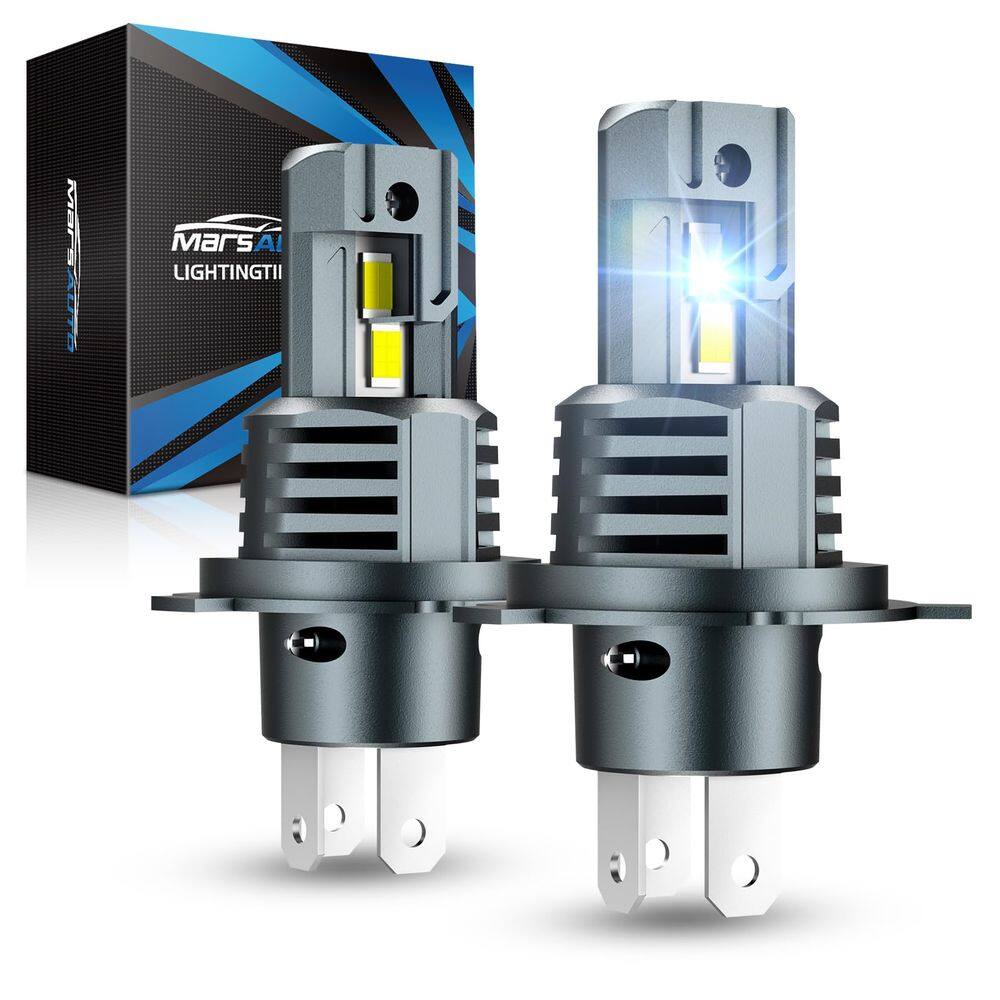 Lâmpadas de neblina Marsauto H4 28000LM Super Bright 9003, pacote com 2