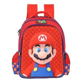 Mochila Escolar Infantil Super Mario IS41401MO Azul - Maxlog