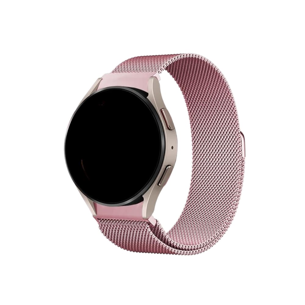 NERDCASE, Pulseira de Metal Magnética, Compatível com Samsung Galaxy Watch 20mm, Rosa