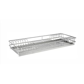 Escorredor De Pratos Embutir 870x75x270mm Mód 900mm Cromado 7160